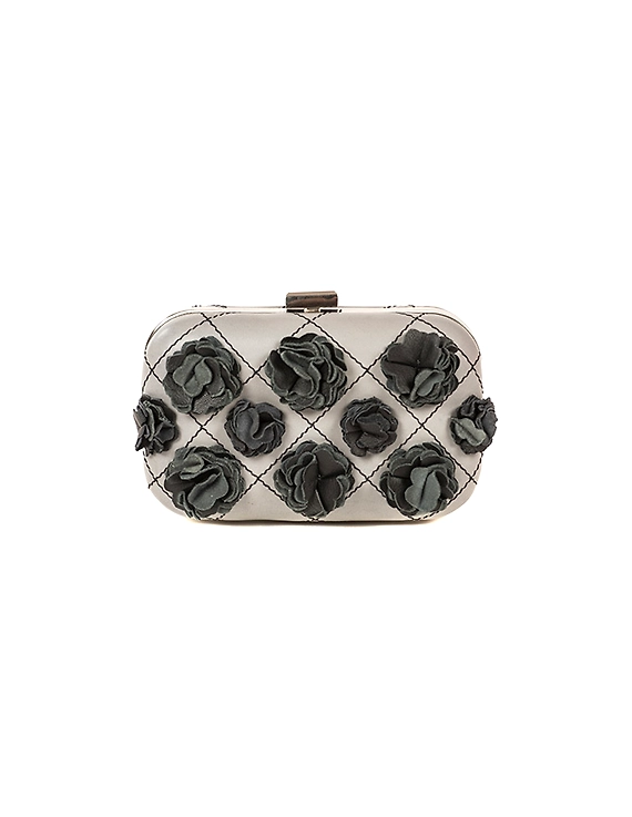 Spring Flower Purse (Slate Grey &amp; Jet Black)-FUN58_b