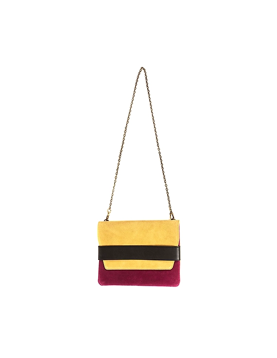 June Sling Bag (Magenta with Mustard Yellow)-FUN59_A