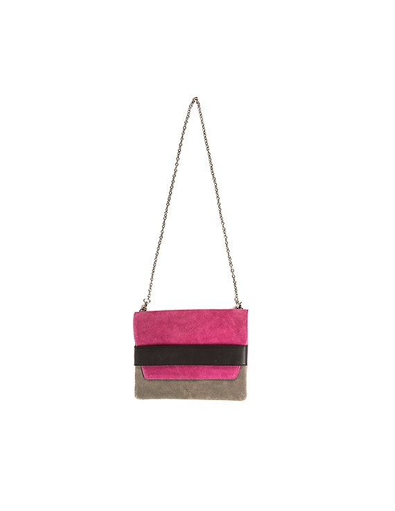 June Sling Bag (English Grey with Magenta )-FUN59C