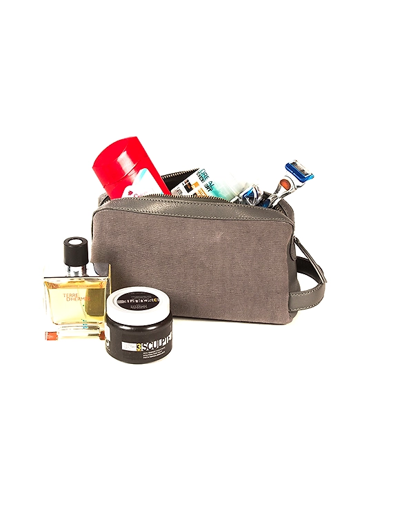 Damon Toilet Bag (English Grey)-3