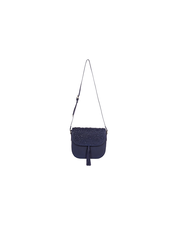 Fauna Sling Bag (Indigo Blue Quilted flap)-3