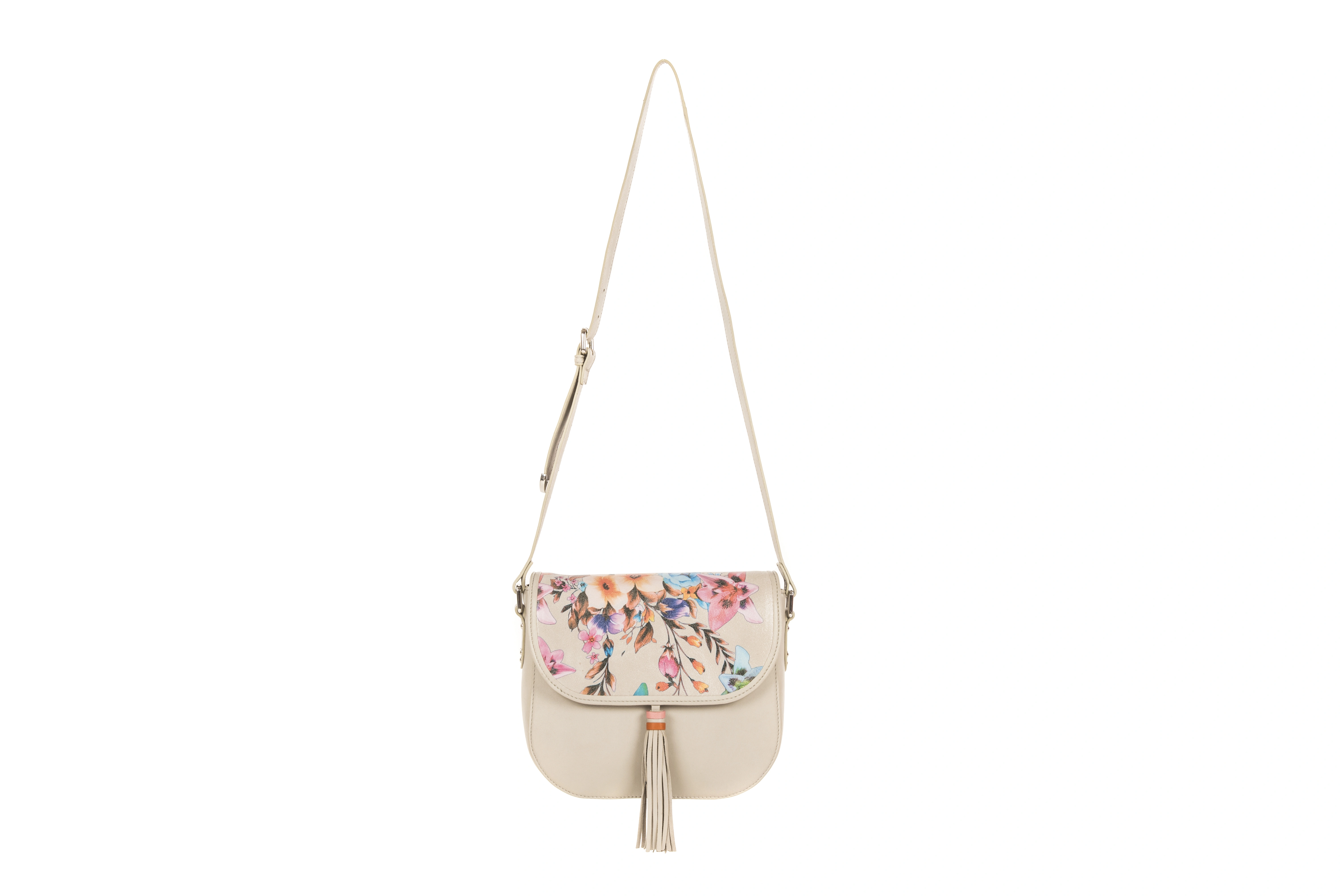 Fauna Sling Bag (Ivory with printed flap)-3