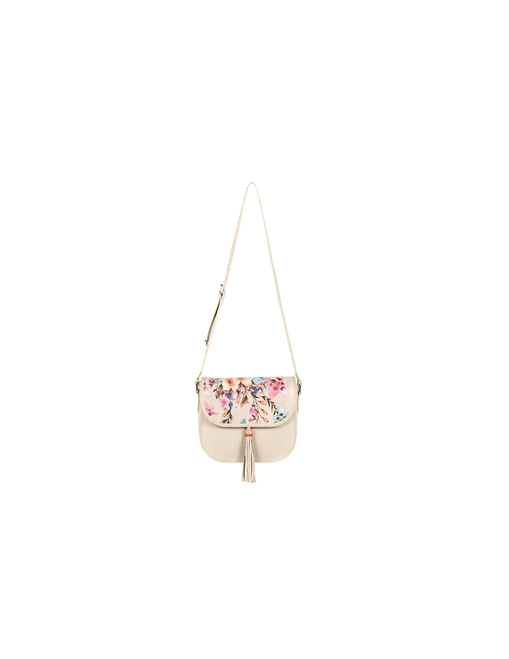 Fauna Sling Bag (Ivory with printed flap)-3