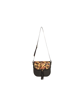 Fauna Sling Bag (Charcoal Black with Printed Flap)-3-sm