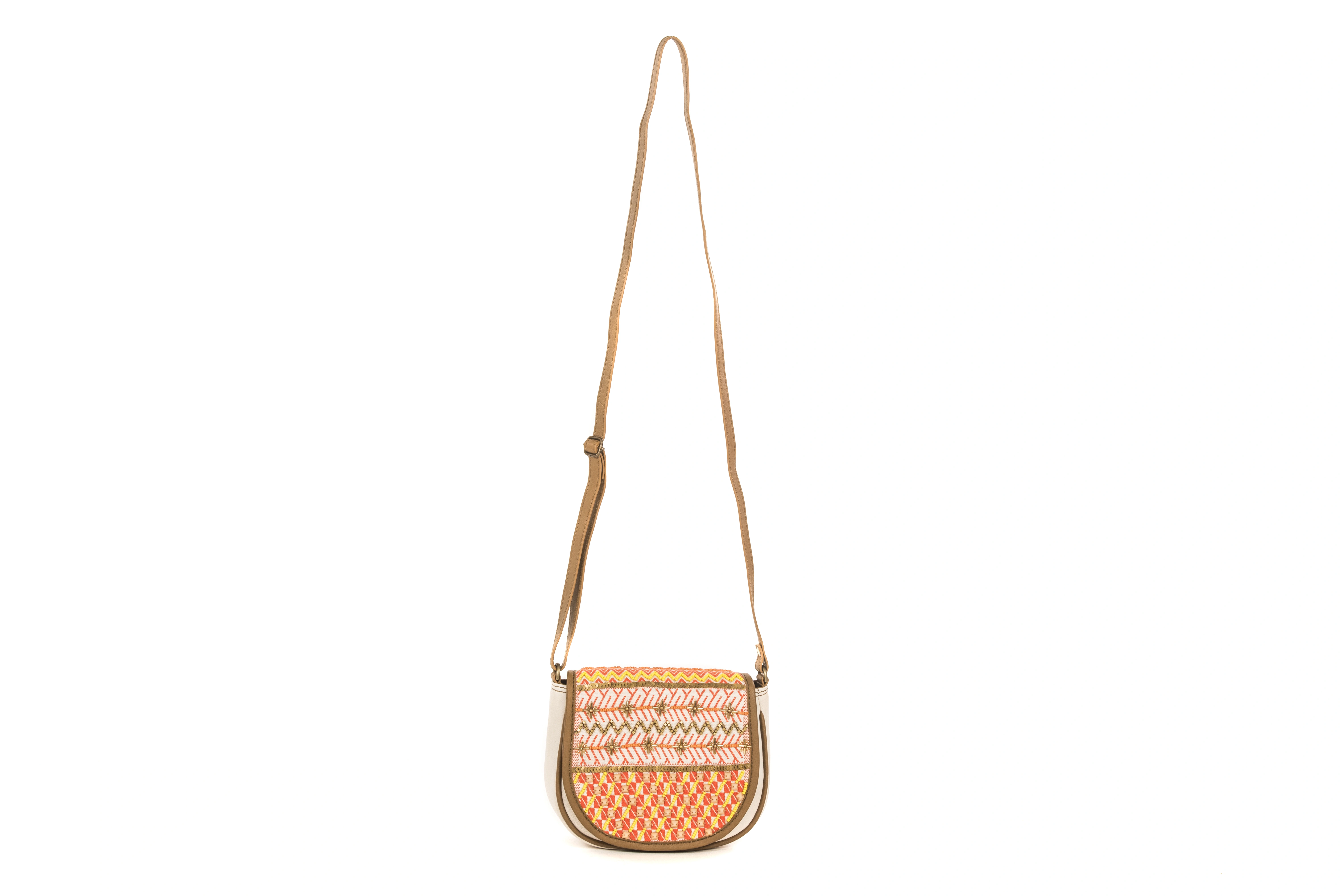 Embroidered Moon Bag (Ivory White)-2