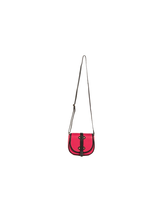 All Leather Moon Bag (Spanish Red)-3