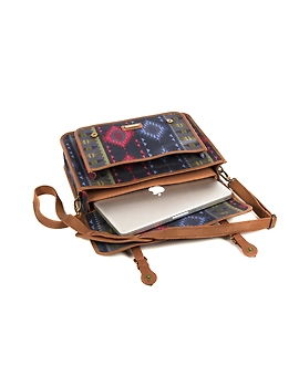 Brazen Laptop Bag (Printed Blue)-1-sm