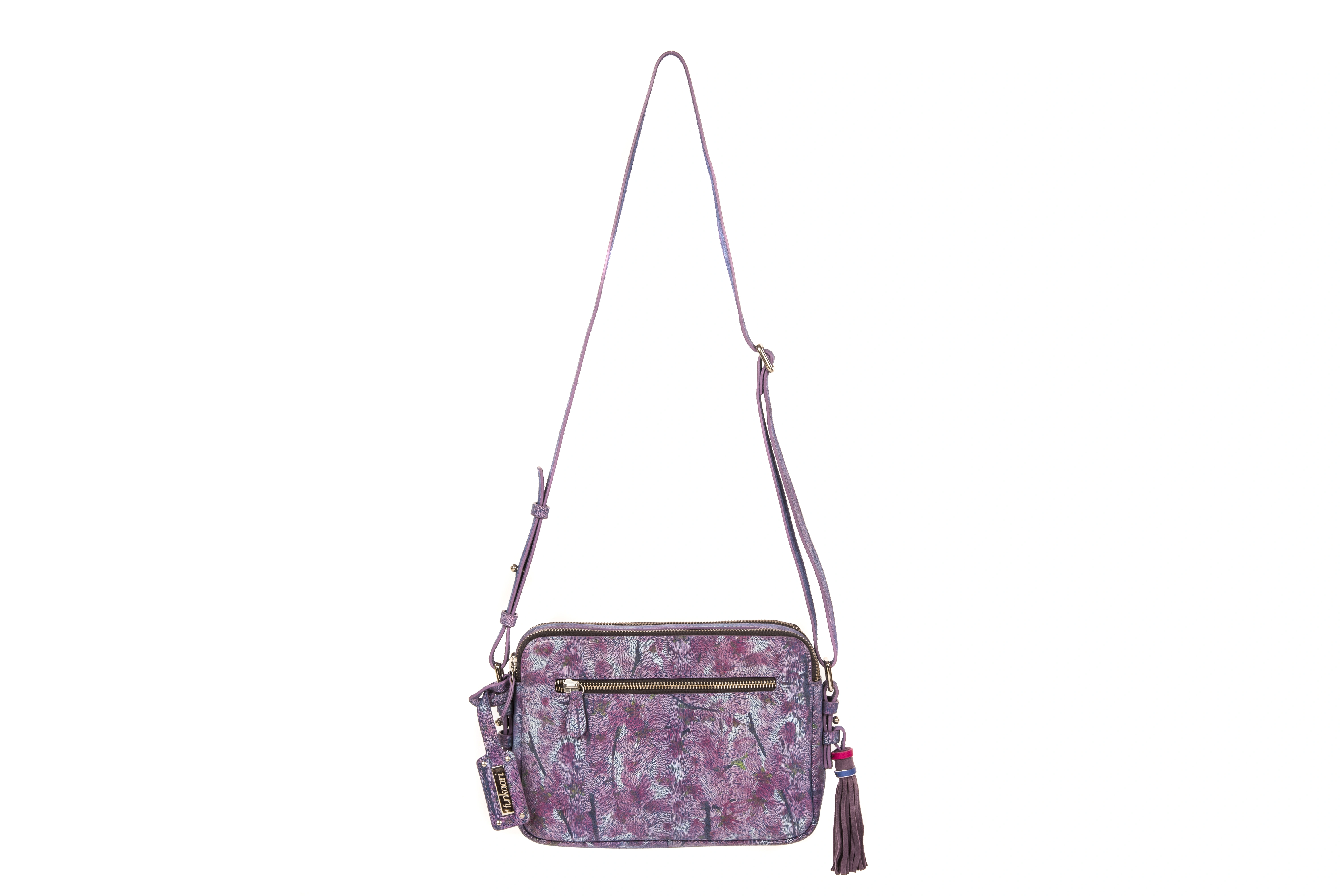 Flora Sling Bag (Printed Purple)-1