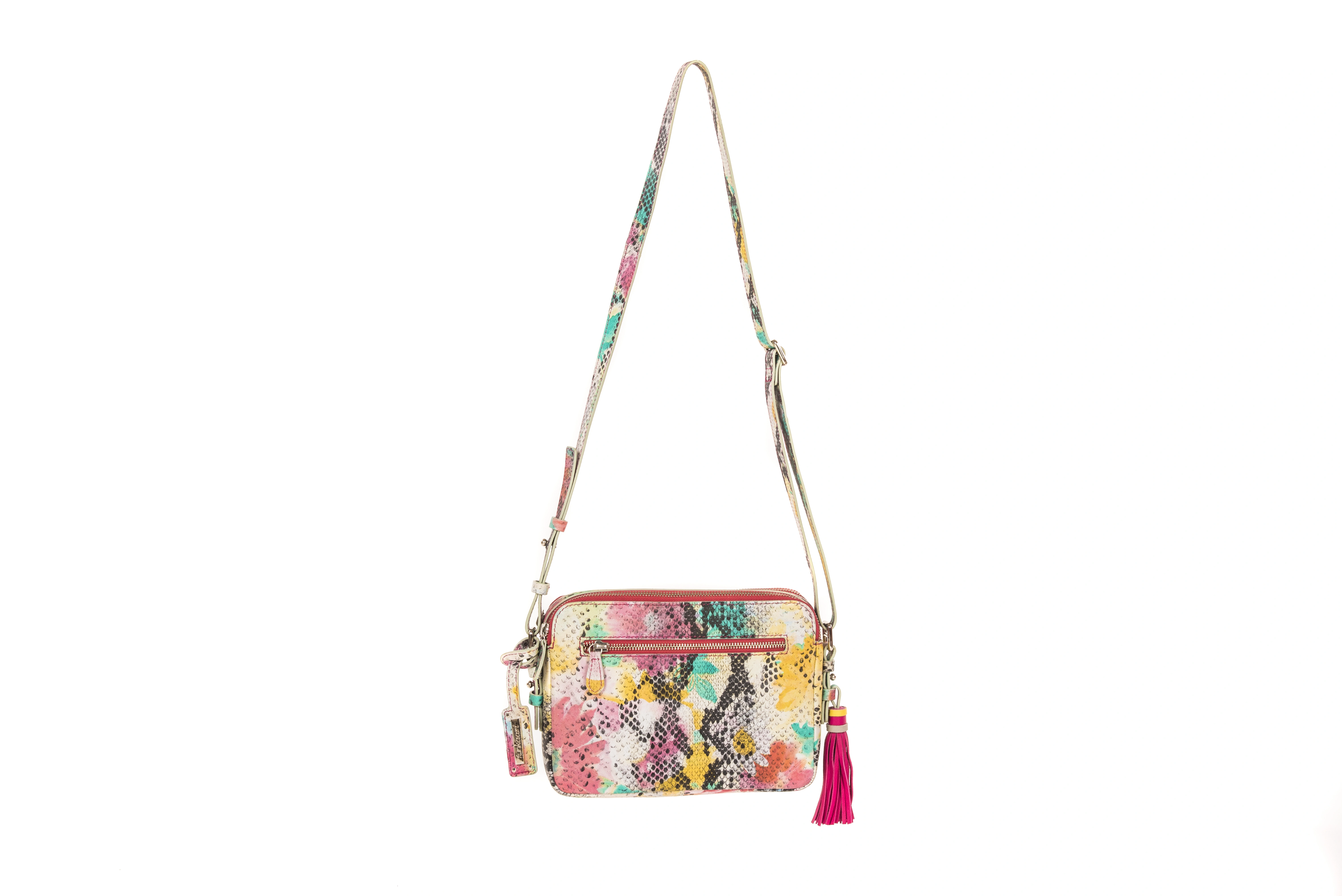 Flora Sling Bag (Printed Pink)-1