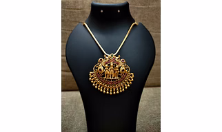 Ramlella big pent saree chain(microgold)