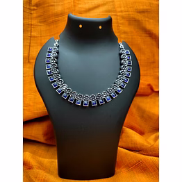 jaibeauty floral oxidized necklace