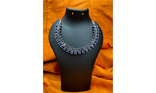FLORAL OXIDIZED NECKLACE