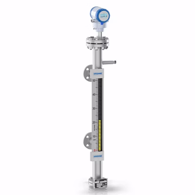 shakti power solutions bm26a-8000 magnetic level indicator with level transmitter for liquids in redundant measurement