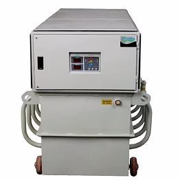 shakti power solutions shakti 98% automatic servo controlled oil cooled voltage stabilizer, 400v, 340-480v