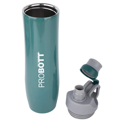 Probott Stainless steel double wall vacuum flask PB 620-04 620 ml Bottle (Colour May Vary)-GREEN-3
