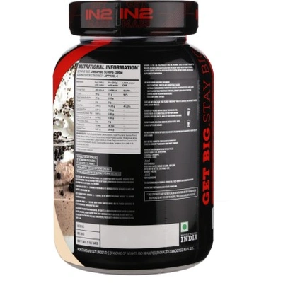 IN2 MASS 1.2 Kg MASS GAINER-COOKIE AND CREAM-1.2 Kg-5