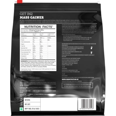 IN2 MASS 5 Kg MASS GAINER-RICH CHOCOLATE-5 kg-5