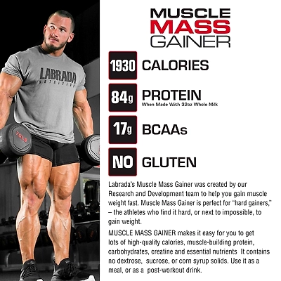 LABRADA MASS GAINER 12 LBS MASS GAINER-CHOCOLATE-12 Lbs-4