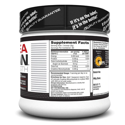 LABRADA CREATINE MONOHYDRATE 250 g MUSCLE BOOSTER-250 g-4