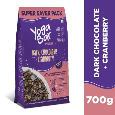 Yogabar Wholegrain Breakfast Muesli-DARK CHOCOLATE CRANBERRY-700 g-3