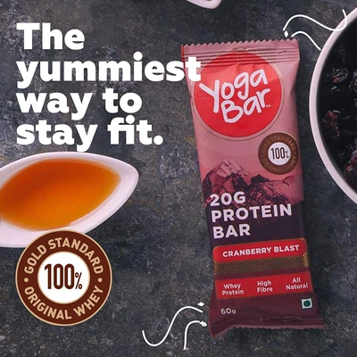 YOGA BAR PROTEIN BAR 60 GM MEAL REPLACEMENT-CHOC CRANBERRY-360 g-5