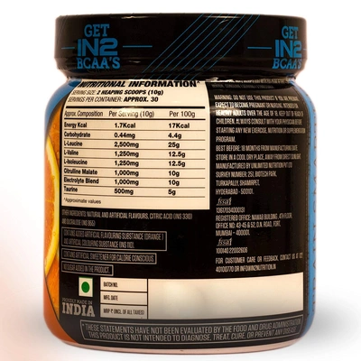 IN2 BCAA-300 g MUSCLE RECOVERY-ORANGE-300 g-30-5