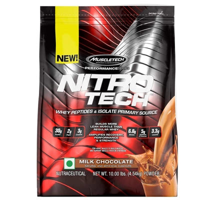 MUSCLETECH NITROTECH PERF SERIES 10 LBS WHEY PROTIEN ISOLATE-MILK CHOCOLATE-10 Lbs-3