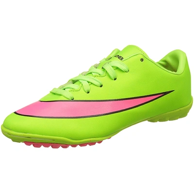 K 18 Astro Turf Indoor Football Shoes Football Shoes For Men-F.GREEN/PINK-4-3