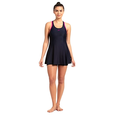 SPEEDO 802878P033 SWIM COSTUMES LADIES RACERBACK FRILL-38-2