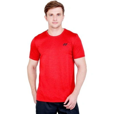 Yonex Mens Round Neck T Shirt-L-FIERY RED-2