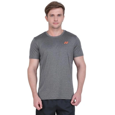 Yonex Mens Round Neck T Shirt-GUNMETAL-L-1