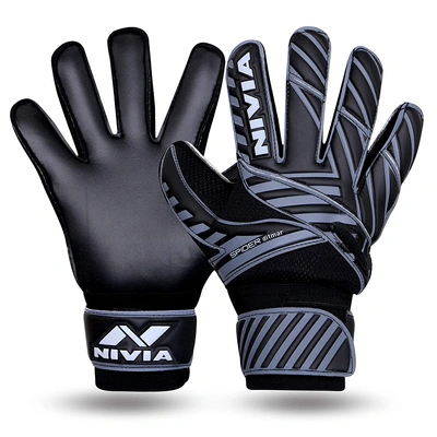 Nivia Ditmar Spider Goalkeeping Gloves-Black-M-3