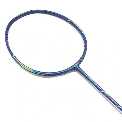 Li-ning Windstorm 75 Superlight Unstrung Badminton Racket-NAVY AND GREEN-Full Size-1 Unit-4