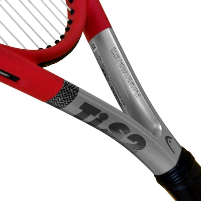 Head Ti S2 Lawn Tennis Racket-GREY AND RED-Full Size-1 Unit-3