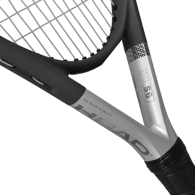 Head Ti S6 Lawn Tennis Racket-GREY AND SILVER-Full Size-1 Unit-4