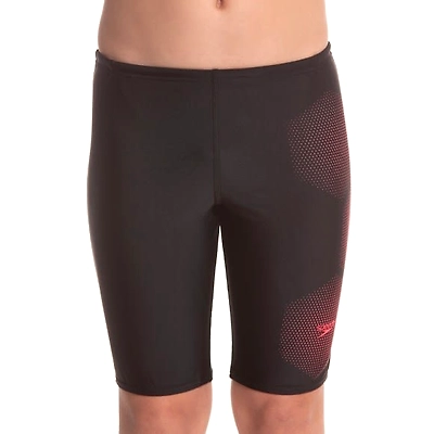 Speedo Boys Tech Placement Jammer-Black-24-3