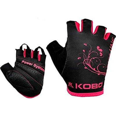 KOBO LADIESEXERCISE WEIGHT LIFTING GRIPPY HAND PROTECTOR PADDED GYM &amp; FITNESS GLOVES-11568