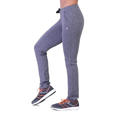 LAASA WOMEN'S SOLID ROXY MELANGE TRACK PANT-6989