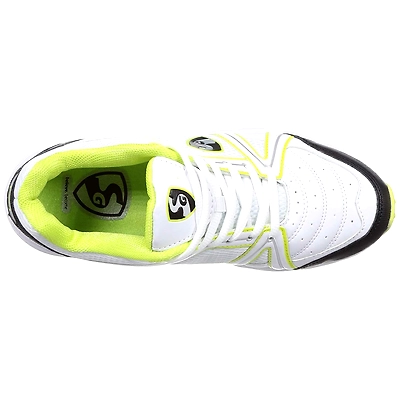 SG Steadler 5.0 Cricket Shoes-WHITE/LIME-11-2