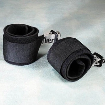 THERABAND ELASTIC RESISTANCE ACCESSORIES, EXTREMITY STRAP WITH CUFF WRAPS-BLACK-1