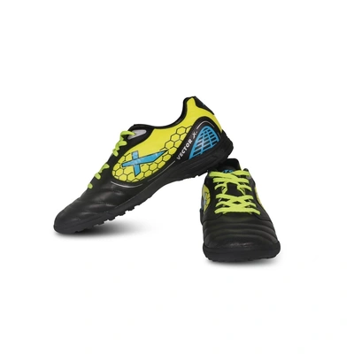 Vector X Viper Indoor Football Shoes (Black-Green)-BLACK/F. GREEN-4-2