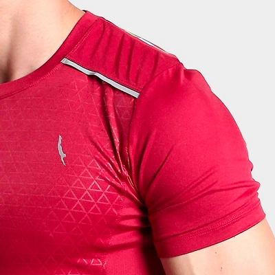Dive Sports Mens Hyper Tee T Shirt-MAROON-L-2