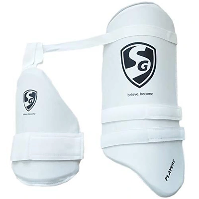 Sg Players White Cricket Thigh Pads Rh (combo)-5158