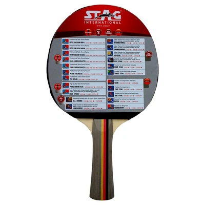 Stag Ninja Attack Table Tennis Racquet( Multi- Color, 180 Grams, Advanced )-3457