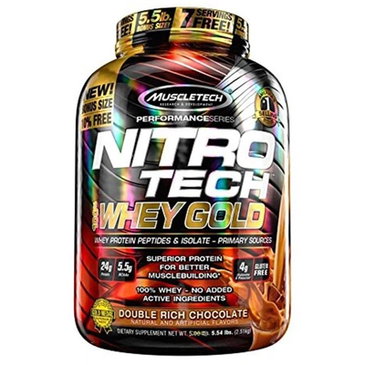 Muscletech Performance Series Nitrotech Whey Gold - 2.51kg 5.5 Lbs-1441