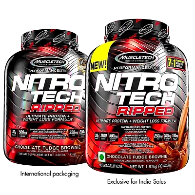 Muscle Tech Performance Series Nitrotech Ripped - 4 Lbs (1. 81 Kg)-1086