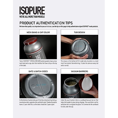 Isopure 100% Whey Protein Isolate Powder 3 Lbs-13563