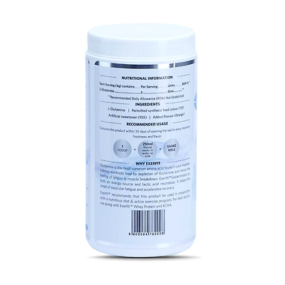 Exerfit Glutamine 300 G Muscle Recovery-5028