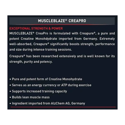 Muscleblaze Creatine With Crepure 0.55 Lb Muscle Booster-UNFLAVORED-0.55 Lbs-2