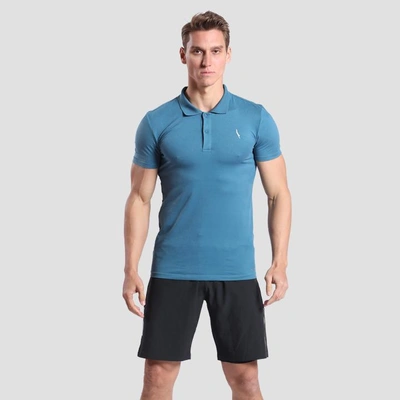 Dive Sports Mens Seeker Polo Neck T Shirts-TEAL-M-2